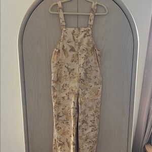 Zara Floral Print Overalls